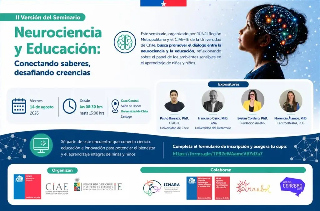 II versión del seminario “Neurociencia y Educación: conectando saberes, desafiando creencias”